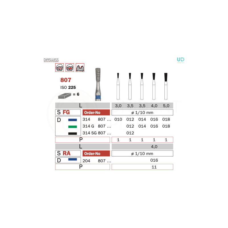 Freza diamantata 807RA