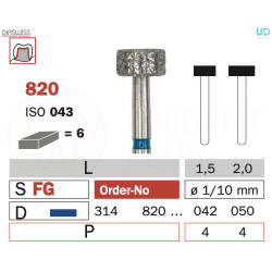 Freza diamantata 820