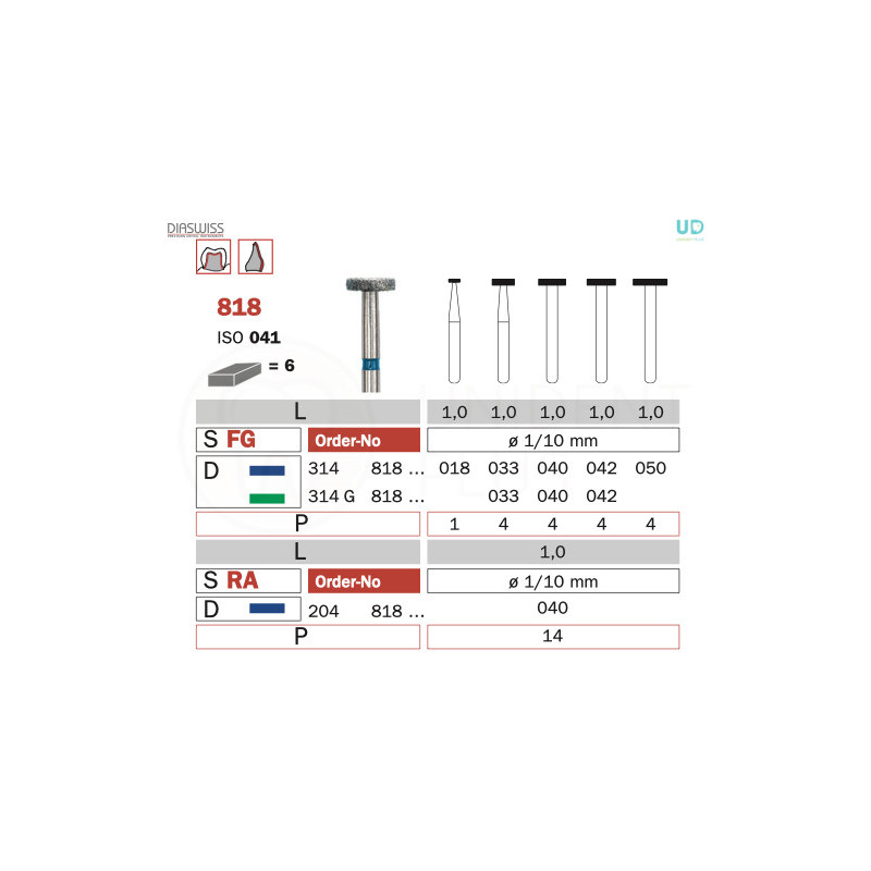 Freza diamantata 818RA