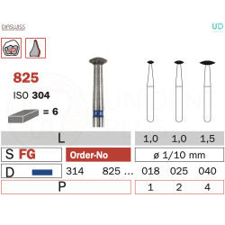 Freza diamantata 825