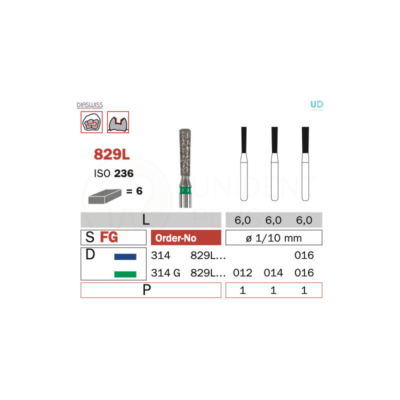 Freza diamantata 829L