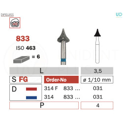 Freza diamantata 833