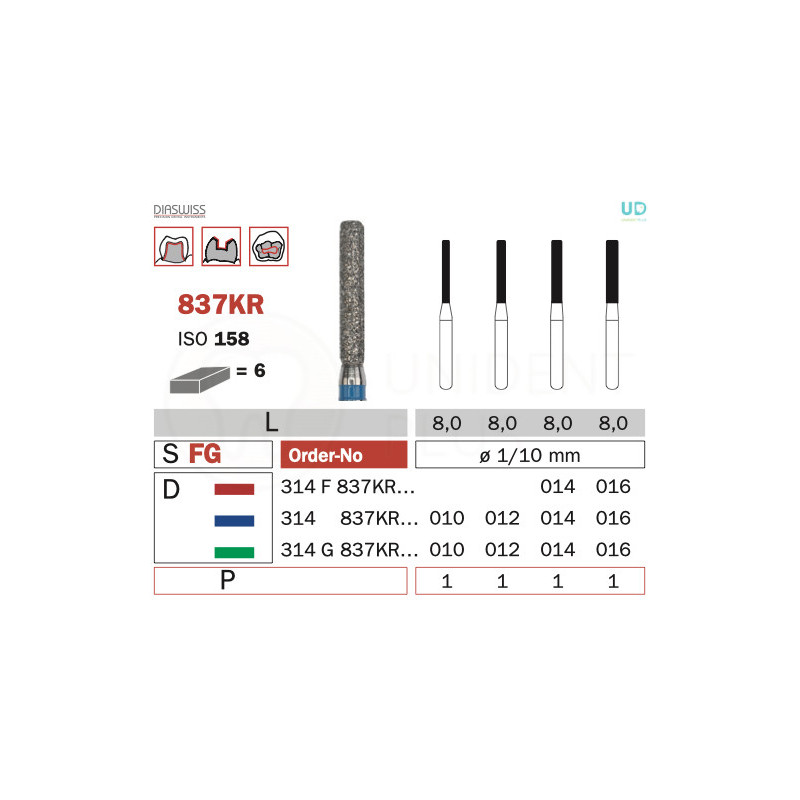 Freza diamantata 837KR