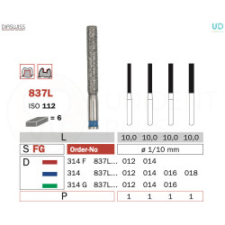 Freza diamantata 837L