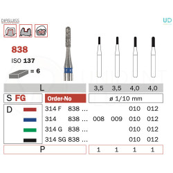 Freza diamantata 838