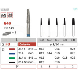 Freza diamantata 846