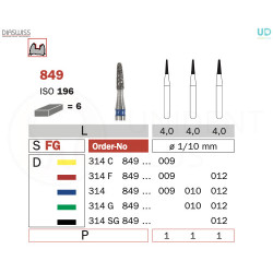 Freza diamantata 849