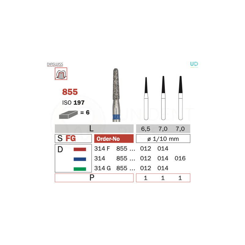 Freza diamantata 855