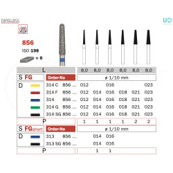 Freza diamantata 856