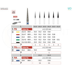 Freza diamantata 859RA