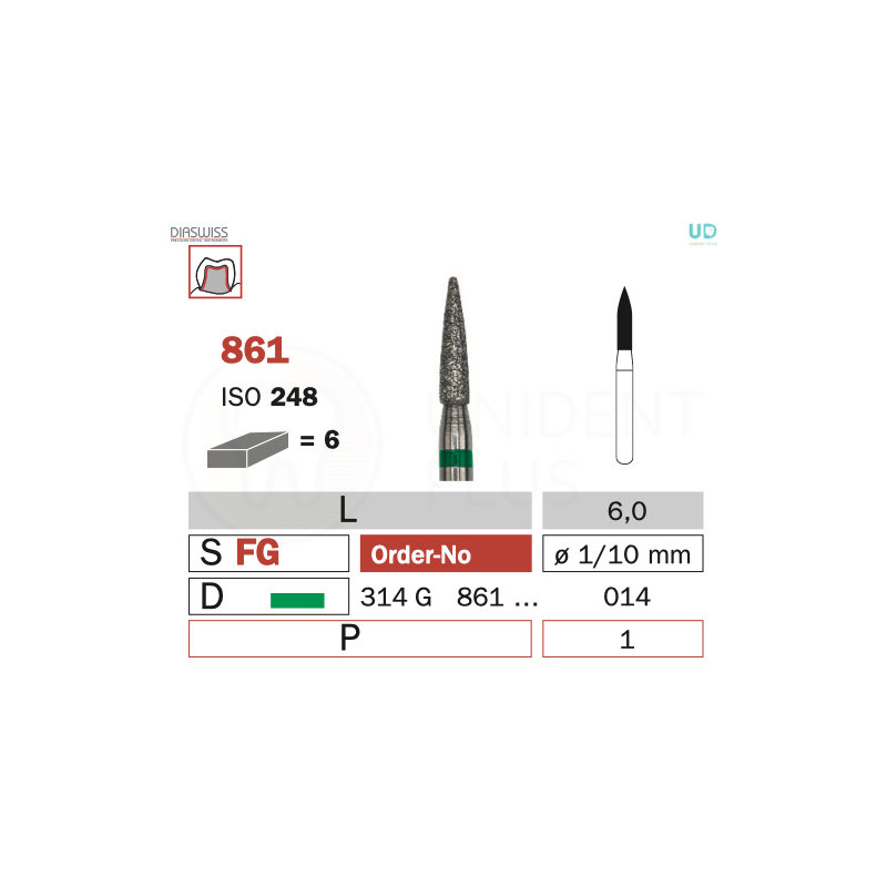 Freza diamantata 861