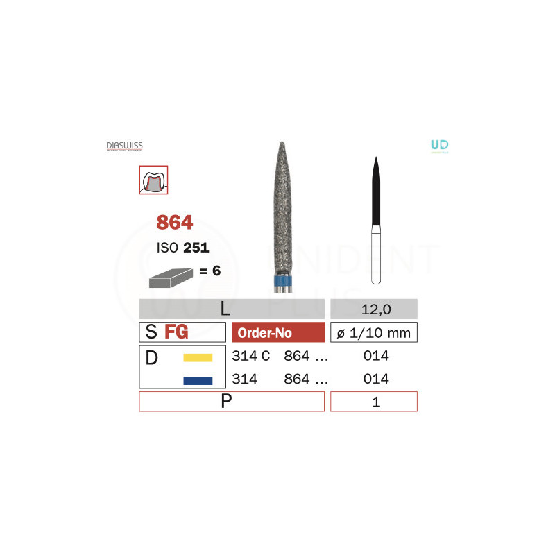Freza diamantata 864