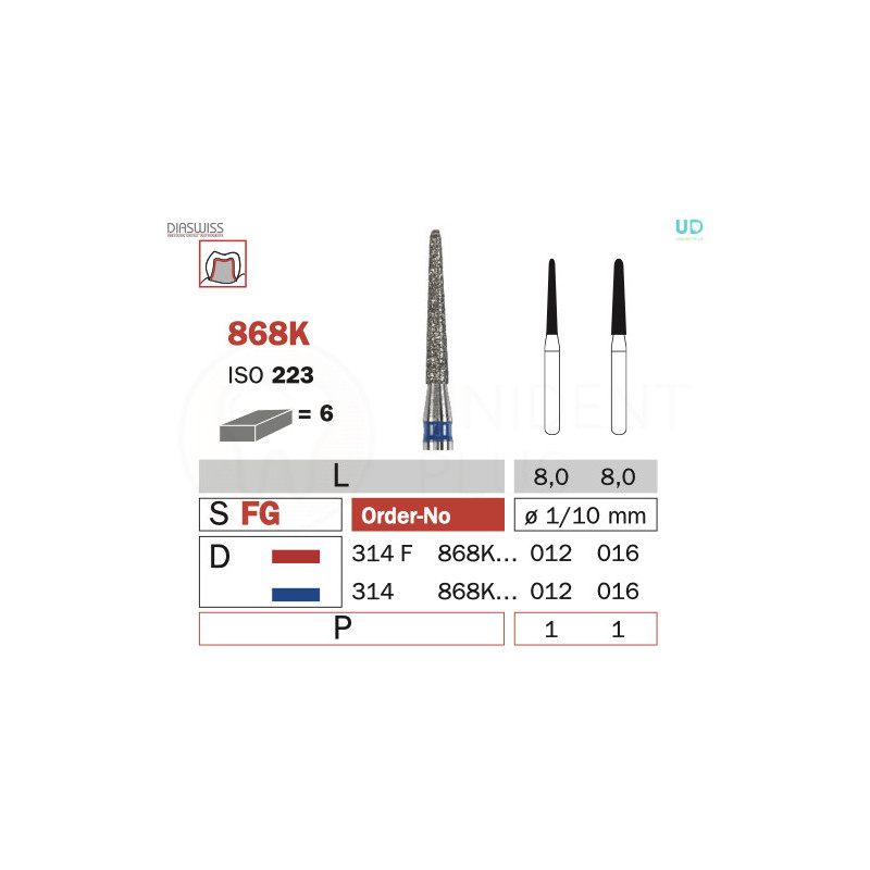 Freza diamantata 868K