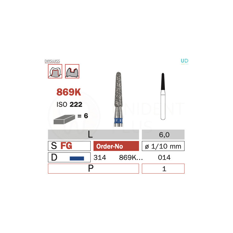 Freza diamantata 869K