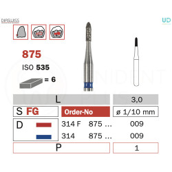 Freza diamantata 875