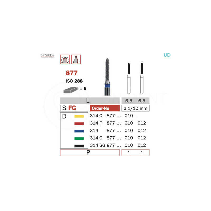 Freza diamantata 877