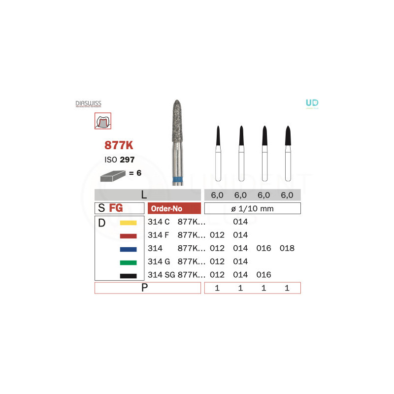 Freza diamantata 877K