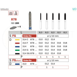 Freza diamantata 878
