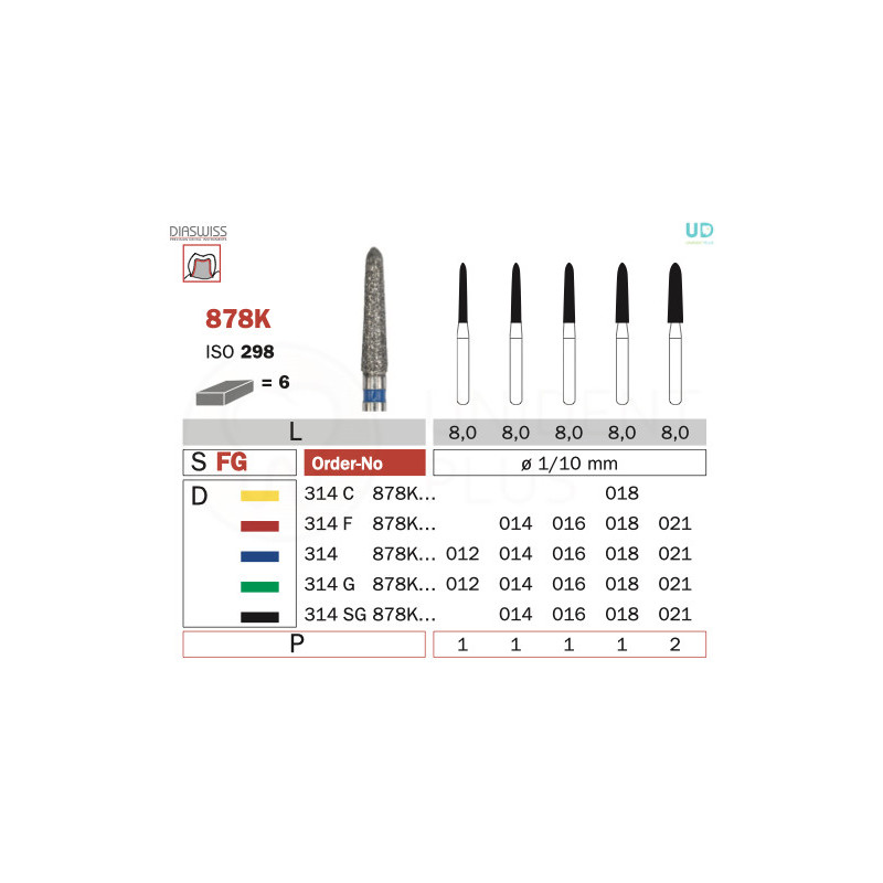 Freza diamantata 878K