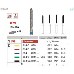 Freza diamantata 879