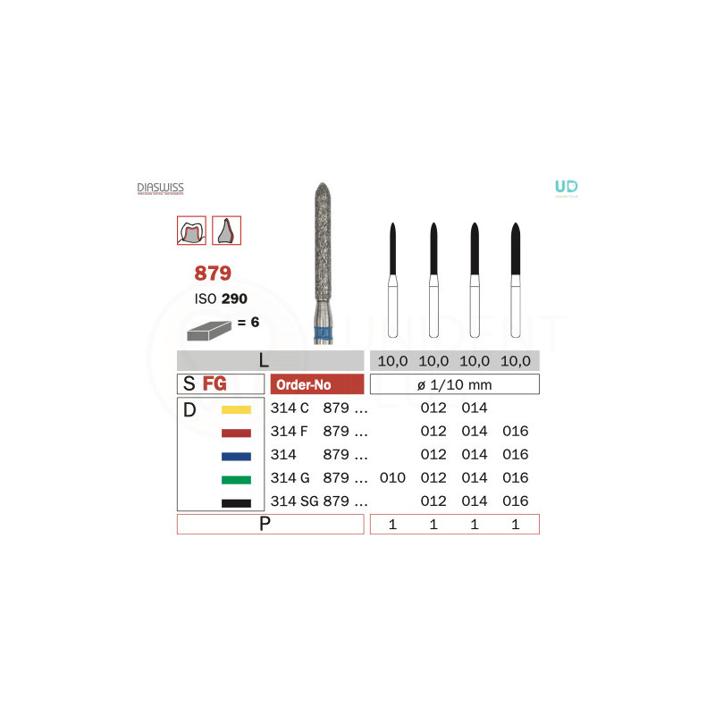 Freza diamantata 879
