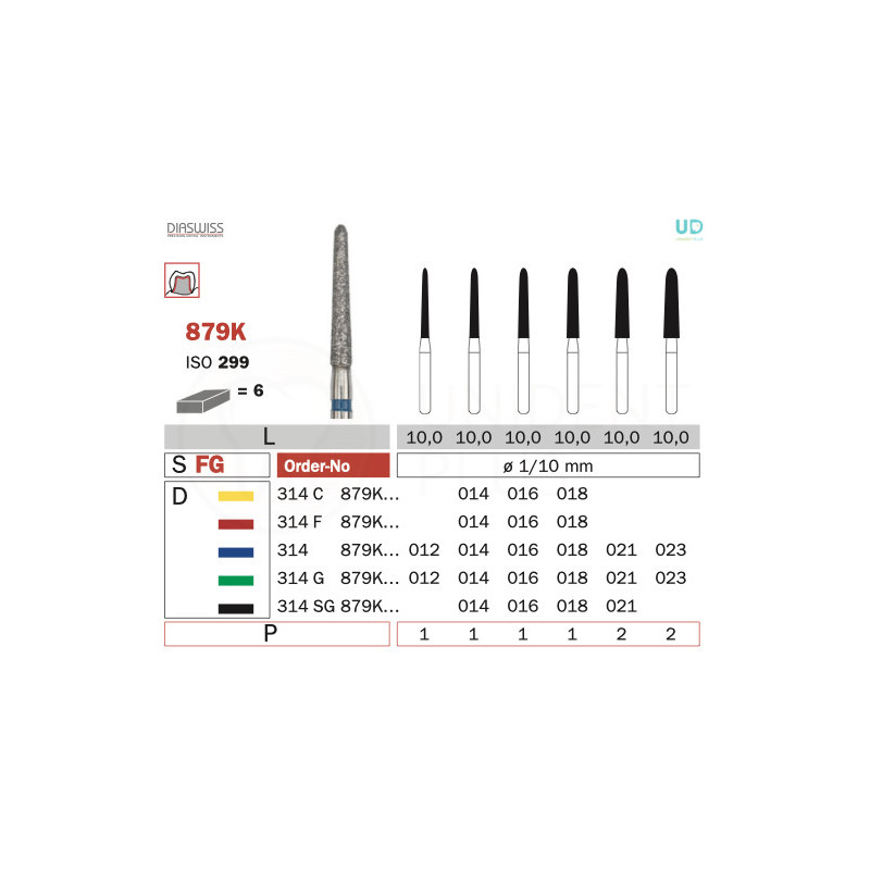 Freza diamantata 879K
