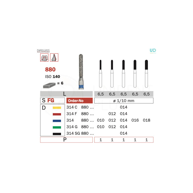 Freza diamantata 880