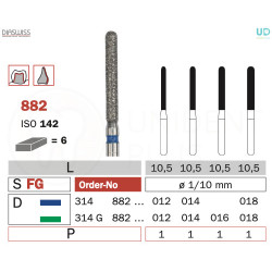 Freza diamantata 882