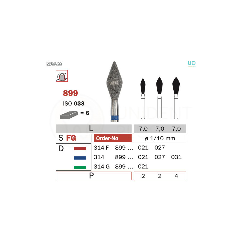 Freza diamantata 899