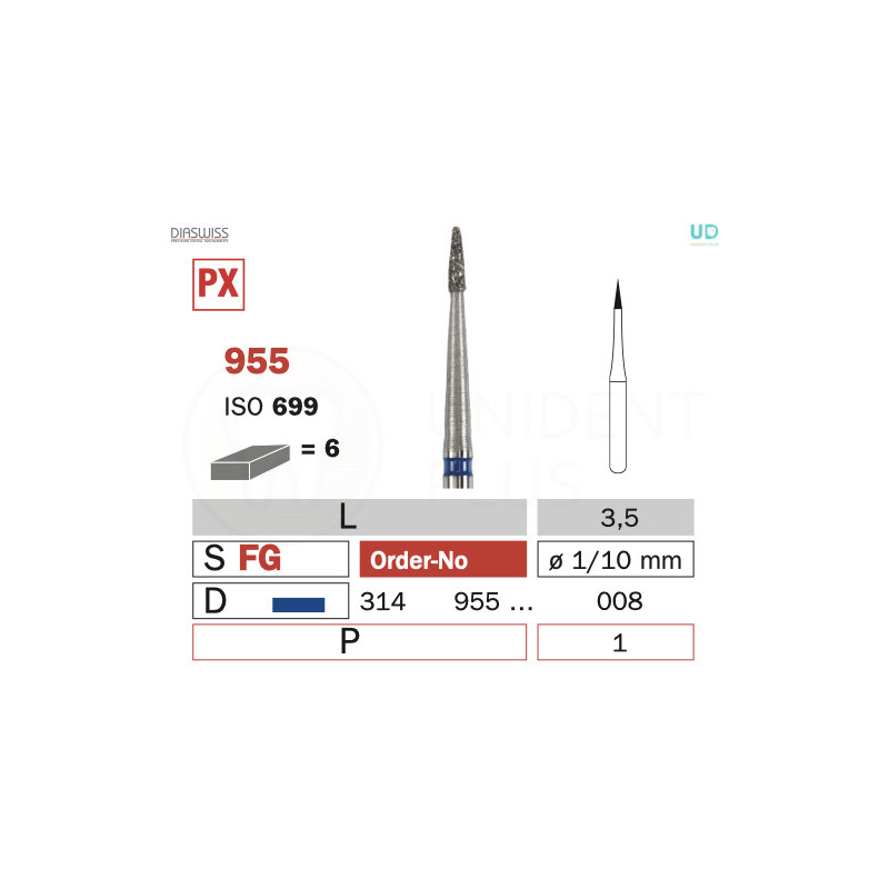 Freza diamantata 955