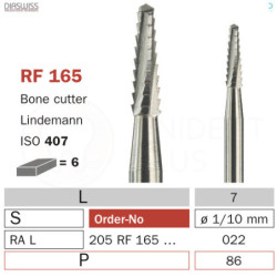 Freza chirurgicala RF165