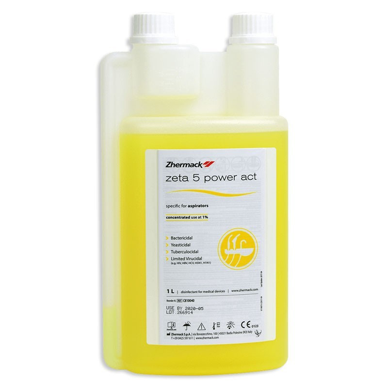 Zeta 5 Power Act - Dezinfectant pentru sistema de aspiratie 1l, Zhermack
