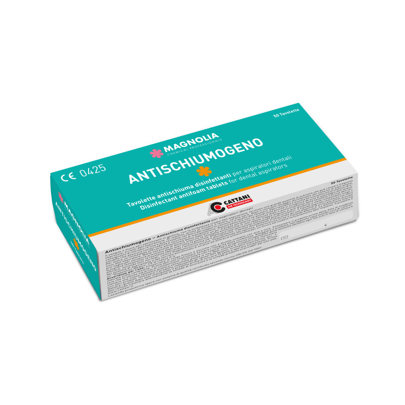 Tablete dezinfectante antispuma pentru aspiratoare dentare 50buc, Cattani 040826