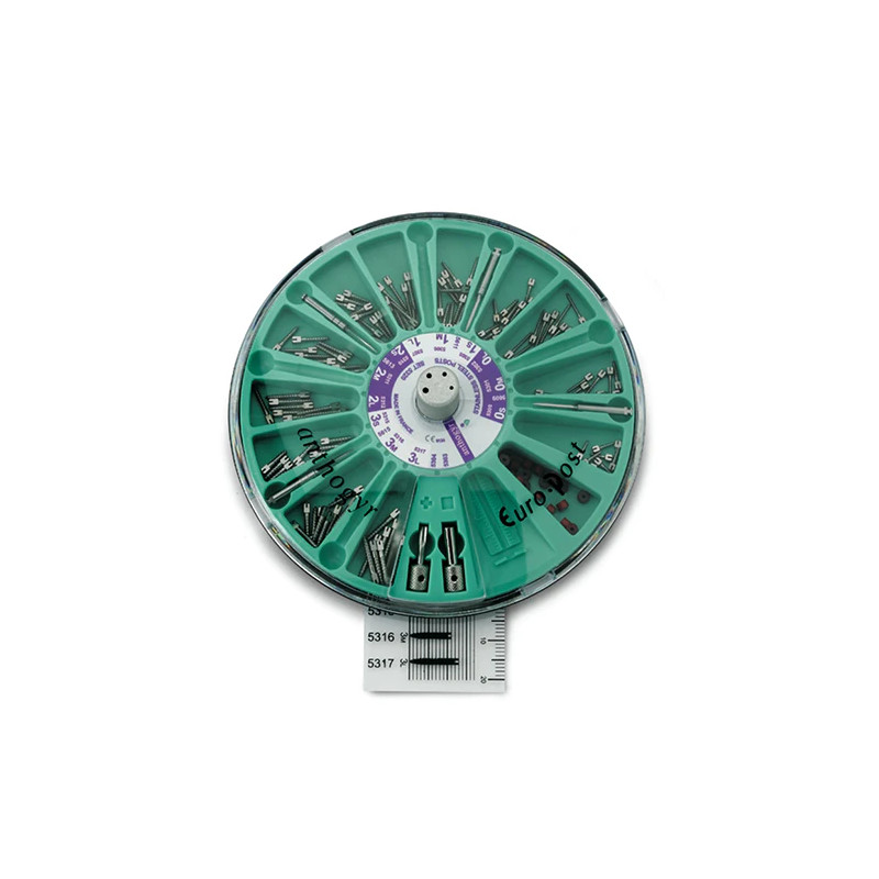 Set de pivoti inox (120+8burghiuri+2chei), Anthogyr