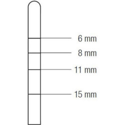 Osteotom drept convex 2,7 mm, Medesy 1307-1RRT