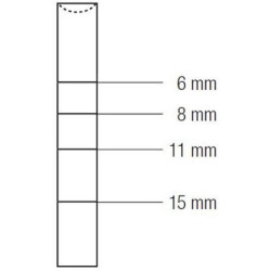 Osteotom angulat concav 3,2 mm, Medesy 1307-2BCC