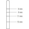 Osteotom drept convex 2,7 mm, Medesy 1307-1RRT