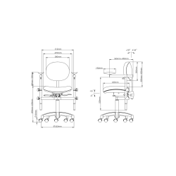 Scaun pentru microscop cu suport pentru brat, Winbex