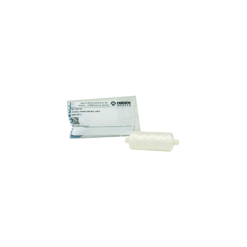 Mira Floss alba cerata 200 m, Hager Werken