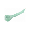 Pene de plastic transparente S, green, 100 buc, Polydentia
