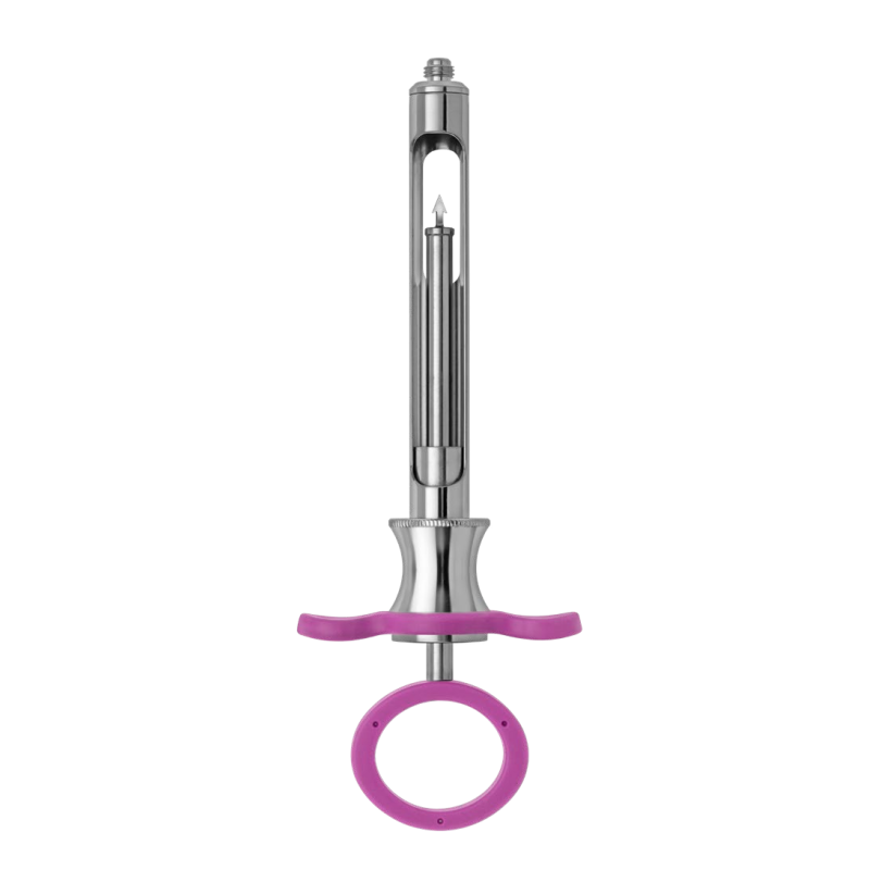Seringa inox cu silicon roz, Medesy 4969/1-RA