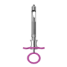 Seringa inox cu silicon roz, Medesy 4969/1-RA