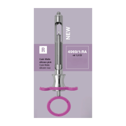Seringa inox cu silicon roz, Medesy 4969/1-RA