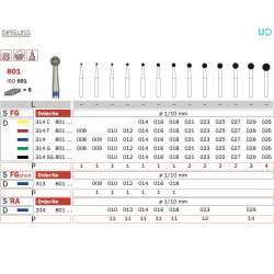 Freza diamantata 801RA